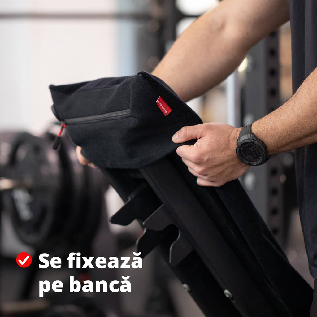 Prosop funcțional pentru sală din bumbac, 40x90cm, GYMX Heavy Duty (x1)