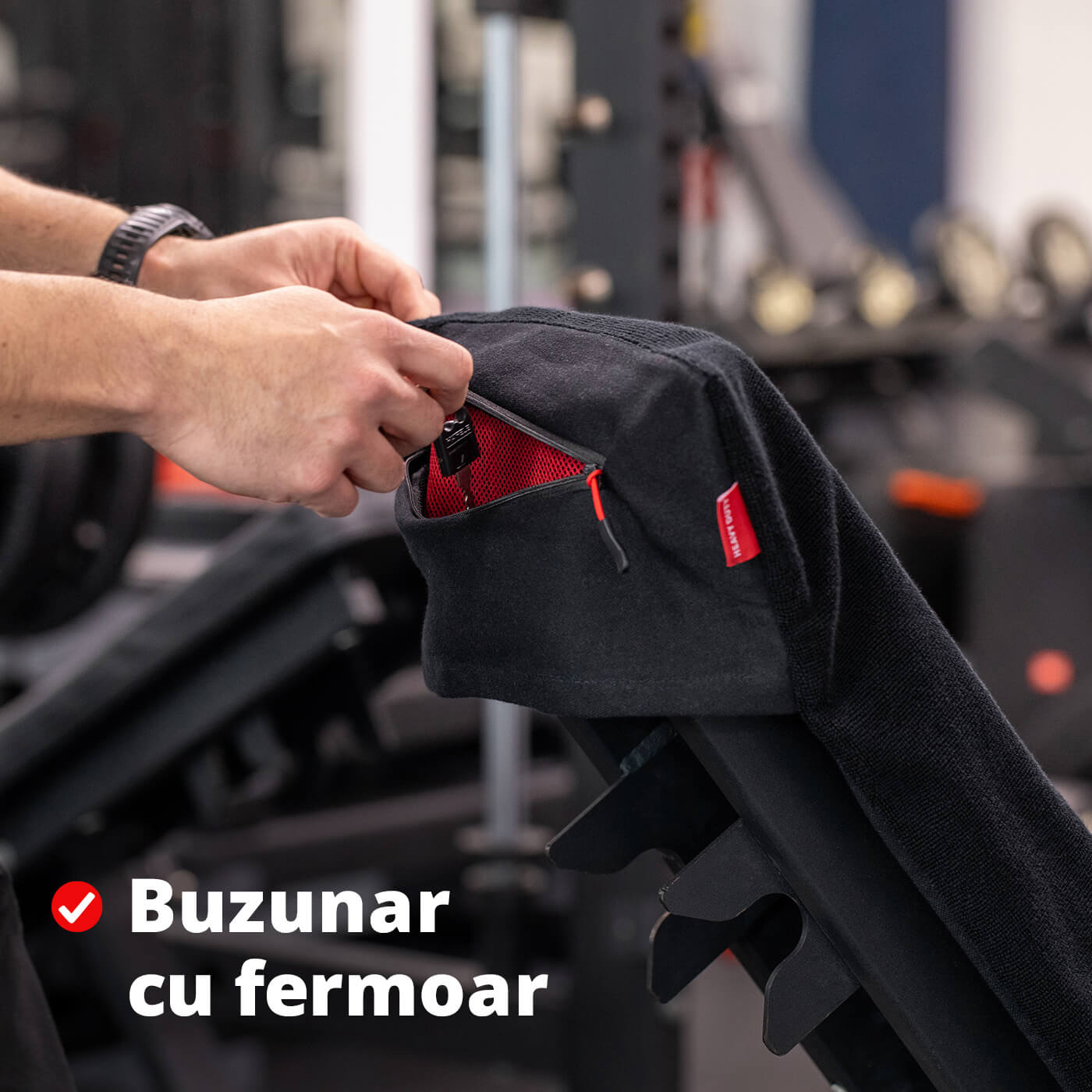 Prosop funcțional pentru sală, 40x90cm, GYMX Heavy Duty (x2)