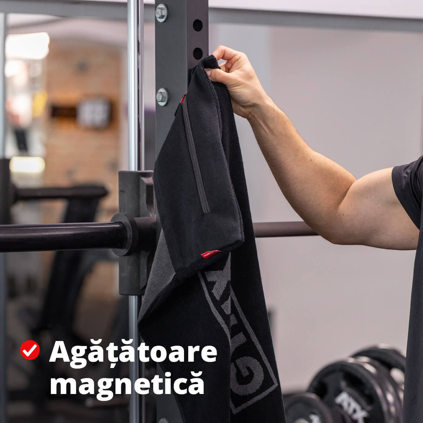 Prosop funcțional pentru sală din bumbac, 40x90cm, GYMX Heavy Duty (x3)