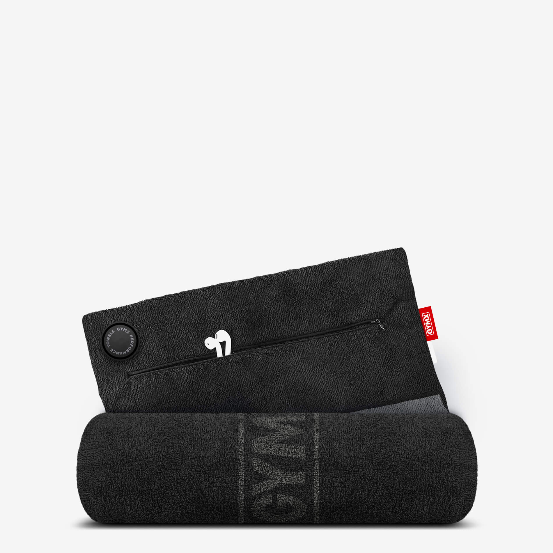 Prosop funcțional pentru sală din bumbac, 40x90cm, GYMX Heavy Duty (x1)